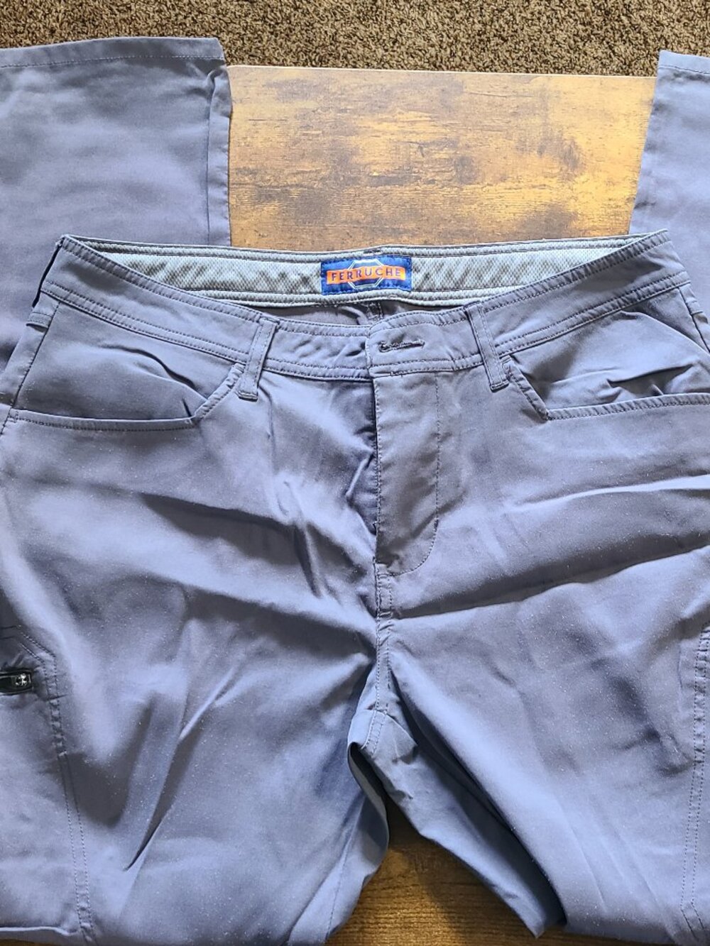 Ferruche Gray Slim Fit Pants Sz 36x30